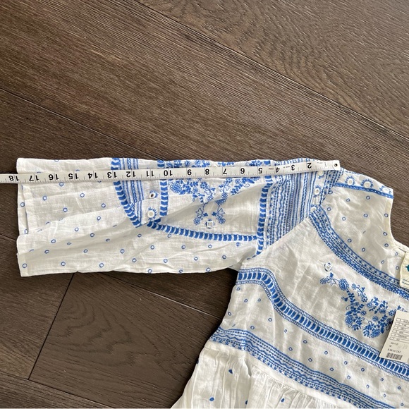 Womens Anthropologie cotton Peplum with sleeves - Picture 5 of 9